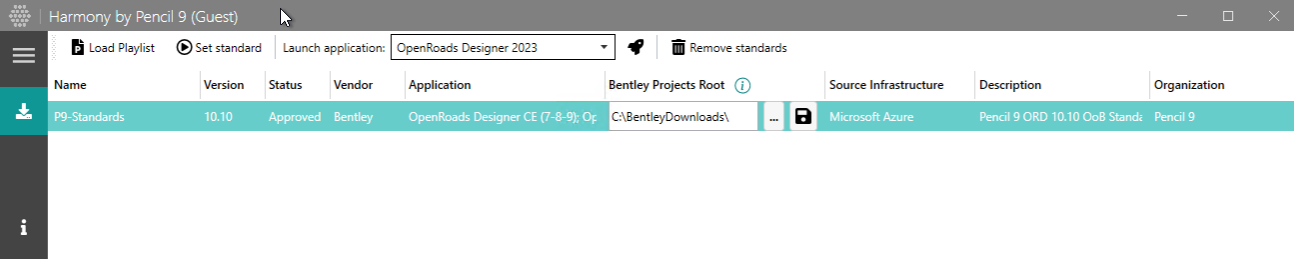 Set Bentley Projects Root
